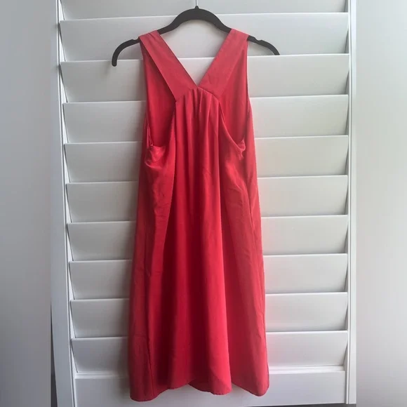 [EUC] CYNTHIA ROWLEY Silk A-line Sleeveless Dress. Size 4 - Picture 3 of 5